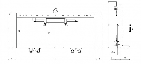 Каретка сайдшифта  Bolzoni HN61350
